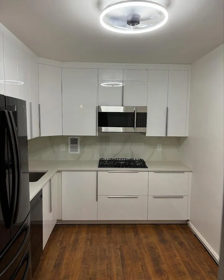 Renovated kitchen with quartz countertops in Bethel